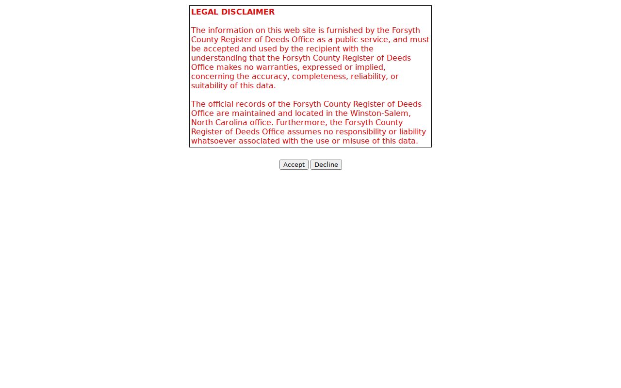 Winston-Salem resident directory Register of Deeds search